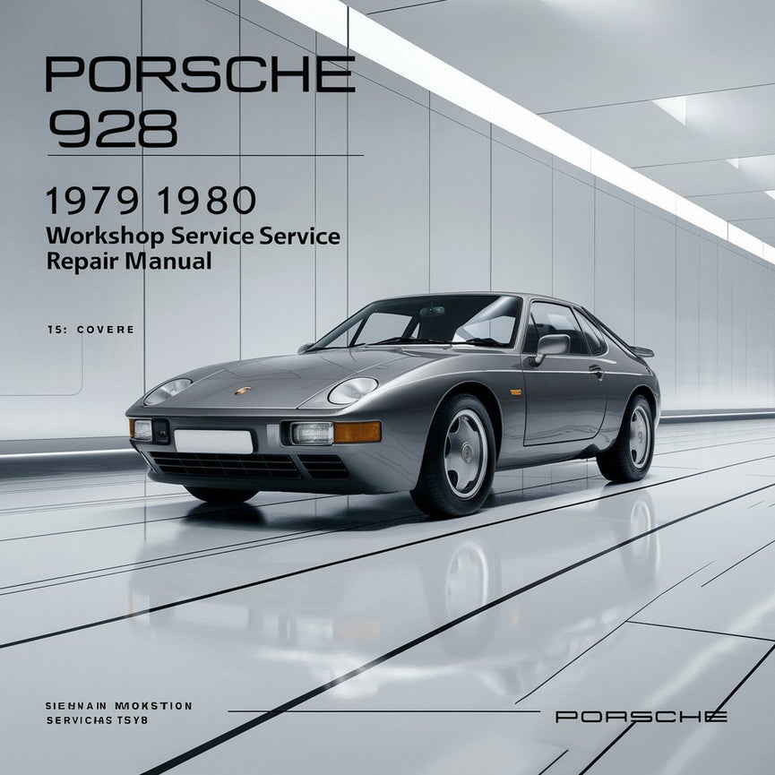 Manual de reparación y servicio del taller Porsche 928 1978 1979 1980 1981 1982