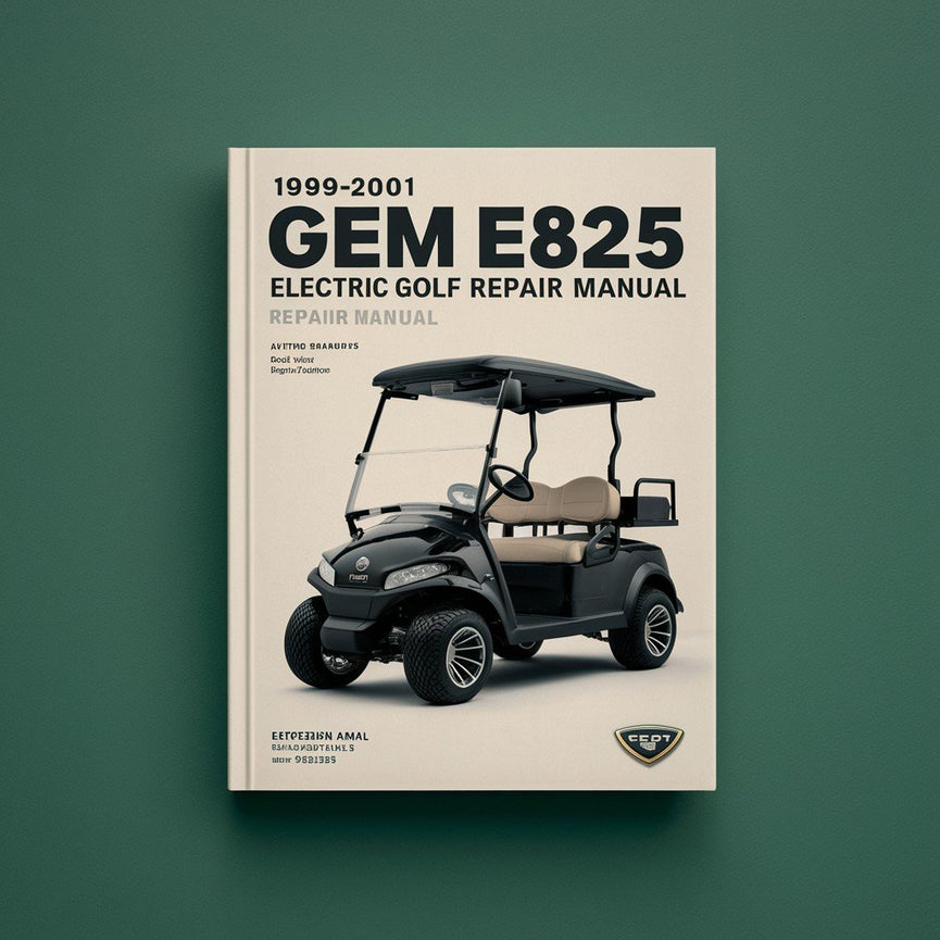 Manual de reparación del carrito de golf eléctrico Gem E825 1999-2001