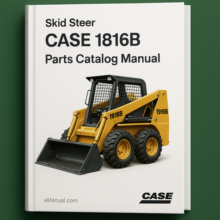 CASE 1816B SKID STEER Loader Parts Catalog Manual