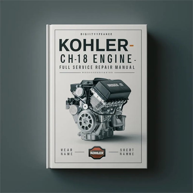 Kohler Command Pro Models CH18 Engine Service Repair Workshop Manual PDF