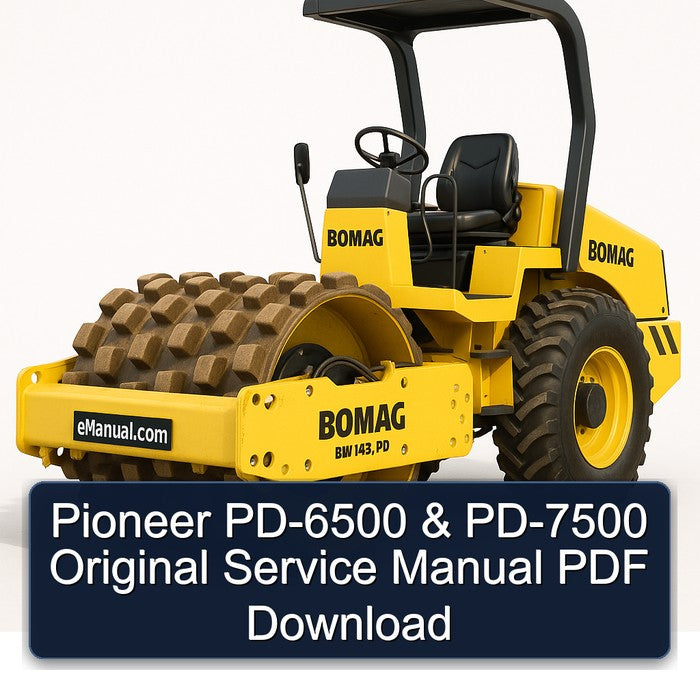 Pioneer PD-6500 PD-7500 Original Service Repair Workshop Manual PDF