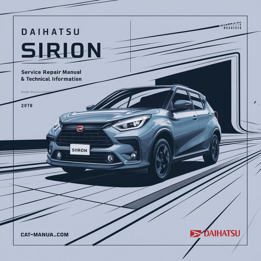 DAIHATSU SIRION Service-Reparaturhandbuch und technische Informationen