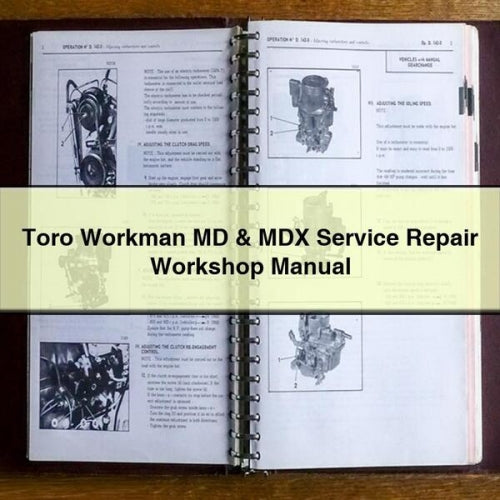 Briggs And Stratton Single Cylinder Toro Workman MD MDX Service Repair Workshop Manual PDF