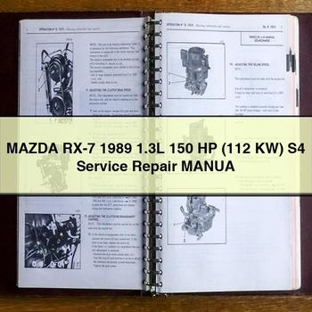 Mazda RX-7 1989 1.3L 150 HP (112 KW) S4 MANUAL DE SERVICIO Y REPARACIÓN