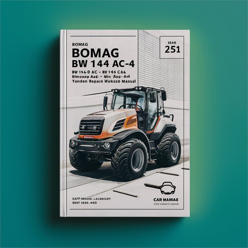 Bomag BW 141 AD AC-4 151 154 Tandem Rollers Service Repair Workshop Manual PDF