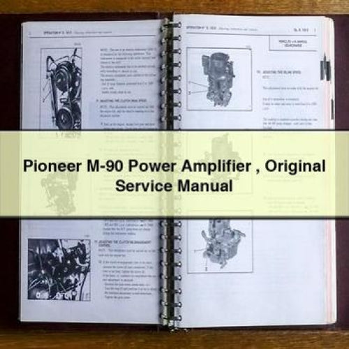 Pioneer M-90 Power Amplifier Original Service Repair Workshop Manual PDF