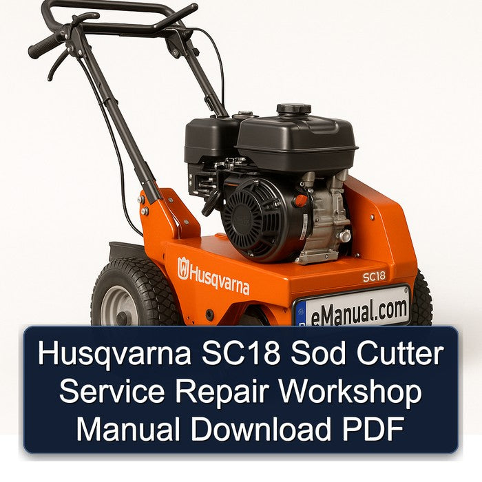 Husqvarna SC18 Sod Cutter Service Repair Workshop Manual PDF