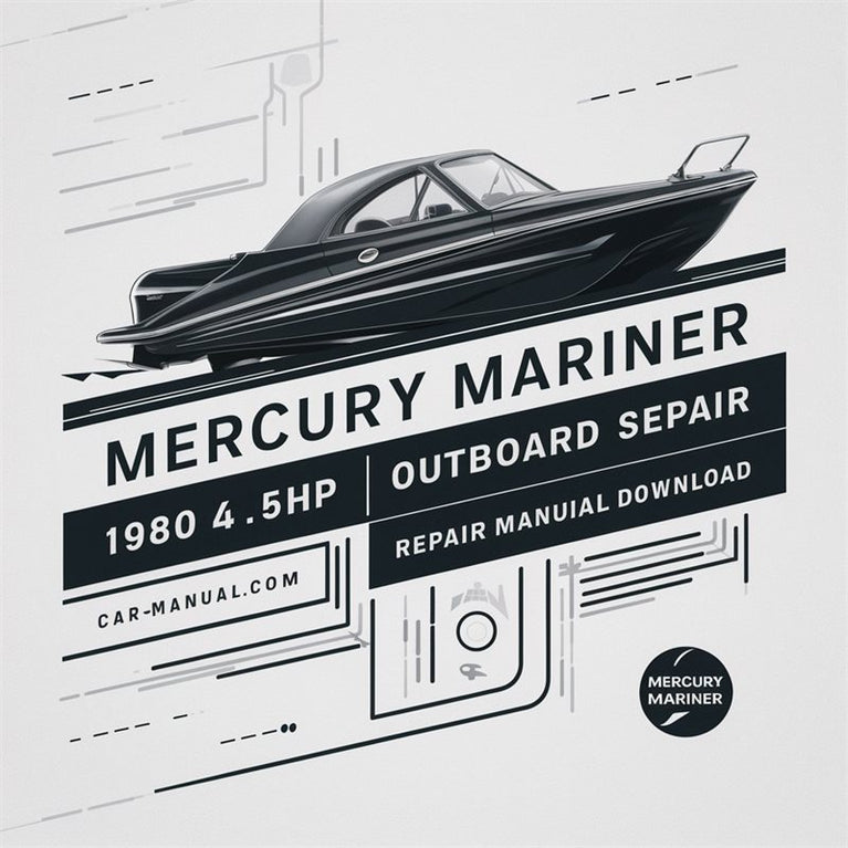 1980 Mercury Mariner 4.5hp Outboard Service Repair Workshop Manual PDF