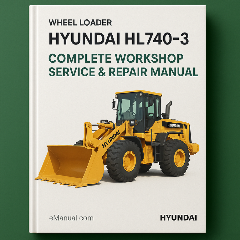 Hyundai HL740-3 Radlader Komplettes Werkstatt-Service-Reparaturhandbuch