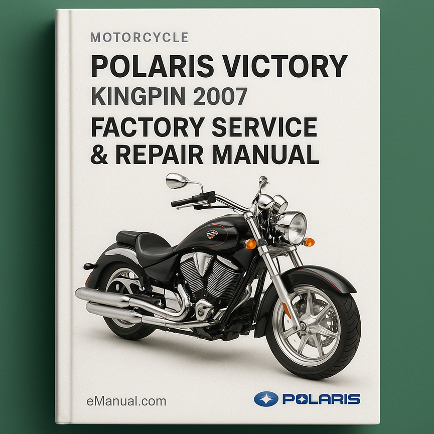 Polaris Victory Kingpin 2007 Werkswartungs- und Reparaturhandbuch