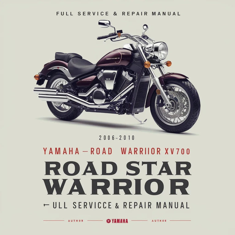 Manual de servicio y reparación completo de Yamaha Road Star Warrior XV1700 2006-2010