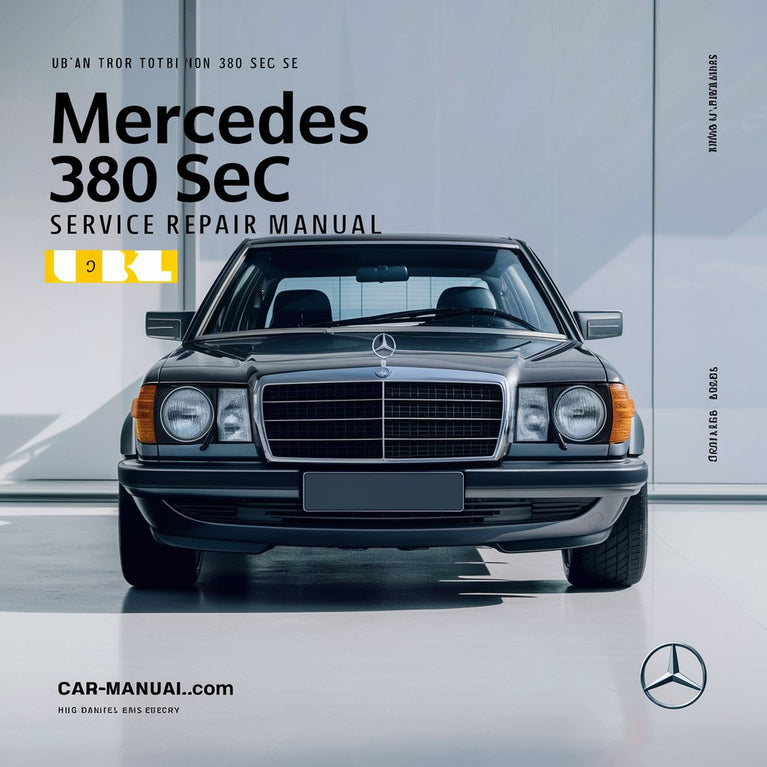 Mercedes 380 SEC 1982-1983 Service-Reparaturhandbuch