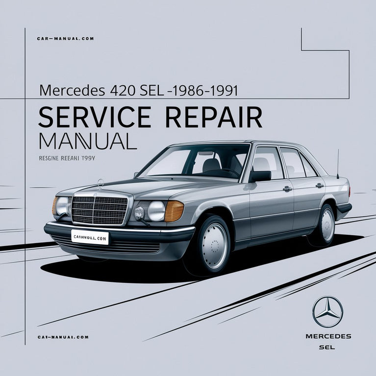 Manual de servicio y reparación del Mercedes 420 SEL 1986-1991