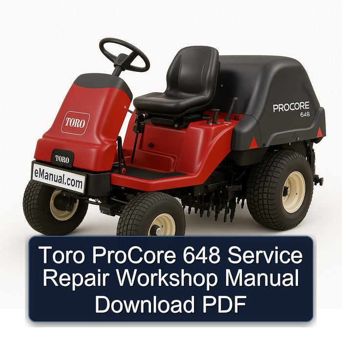 Toro Procore 648 Service Repair Workshop Manual PDF