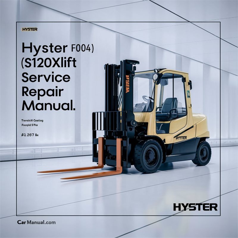 Hyster F004 (S120XMS) Forklift Service Repair Workshop Manual PDF