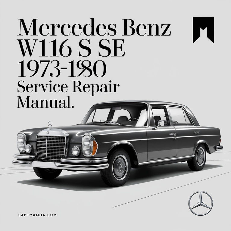 Manual de servicio y reparación del Mercedes Benz W116 280 S SE 1973-1980