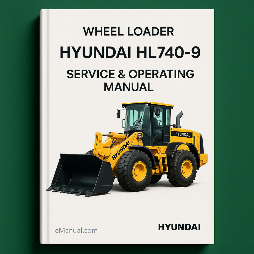 Hyundai-Radlader HL740-9 Wartungs- und Betriebshandbuch