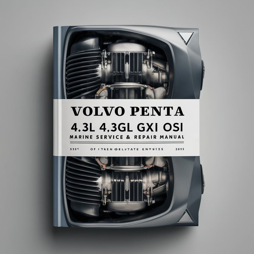 Volvo Penta 4.3L 4.3GL GXI OSI Schiffsmotor Vollständiges Wartungs- und Reparaturhandbuch