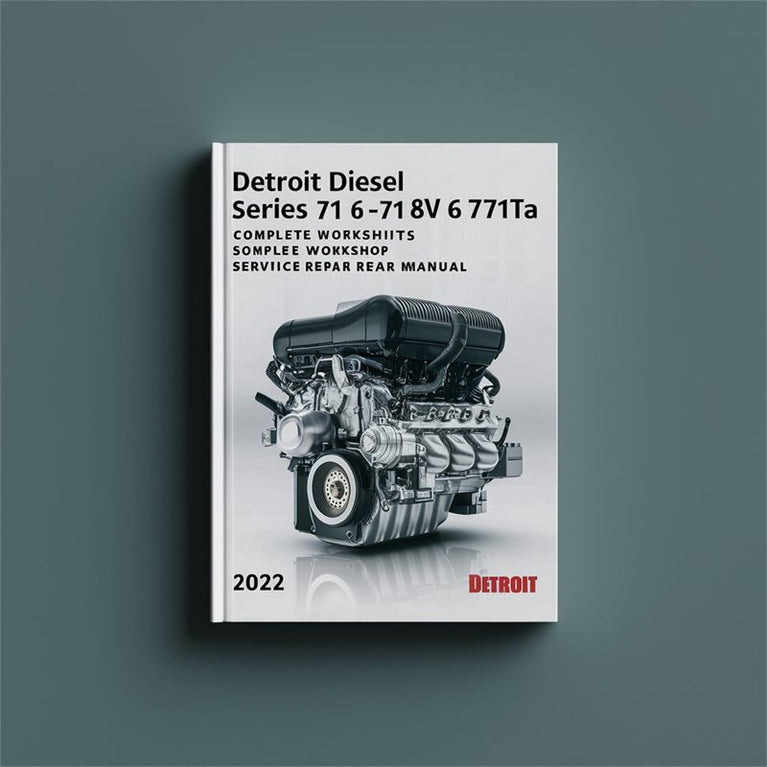 Detroit Diesel 71 Series 6-71 8V 8v71ta Engine Service Repair Workshop Manual PDF