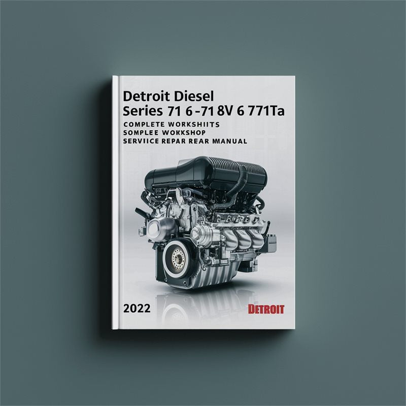 Detroit Diesel 71 Series 6-71 8V 8v71ta Engine Service Repair Workshop Manual PDF