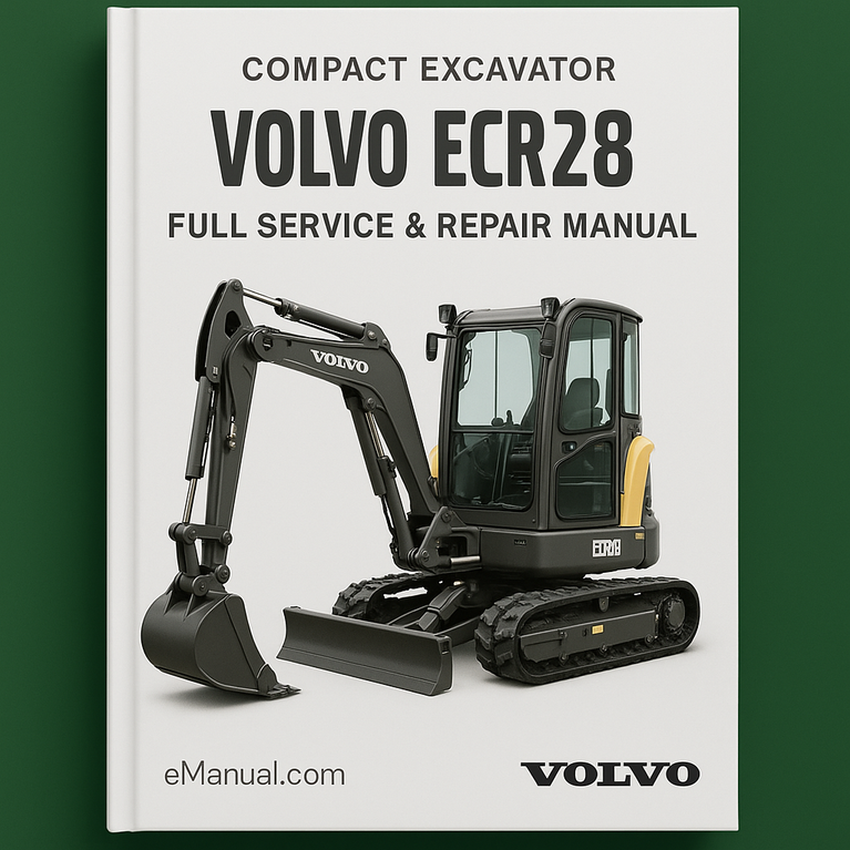 Volvo ECR28 Compact Excavator Full Service & Repair Manual