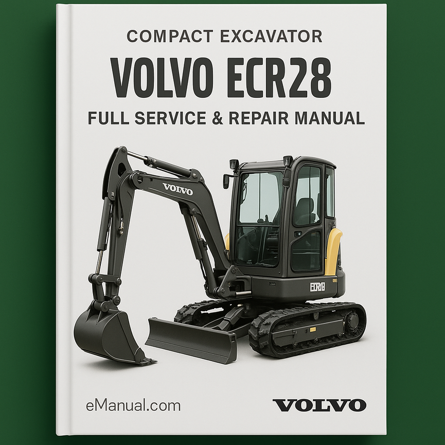Volvo ECR28 Compact Excavator Full Service & Repair Manual