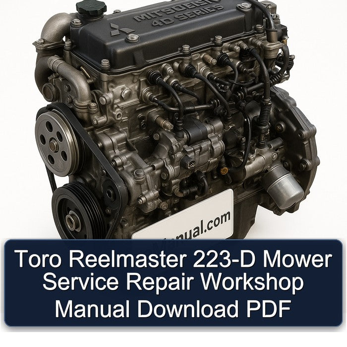 Mitsubishi 4 D Series Toro Reelmaster 223-D Mower Service Repair Workshop Manual PDF