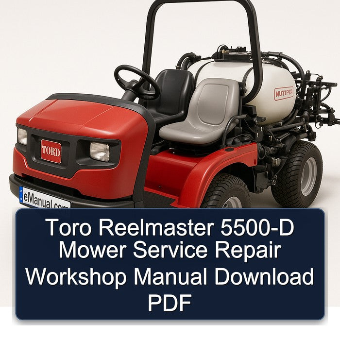 Toro Reelmaster 5500-D Mower Service Repair Workshop Manual PDF