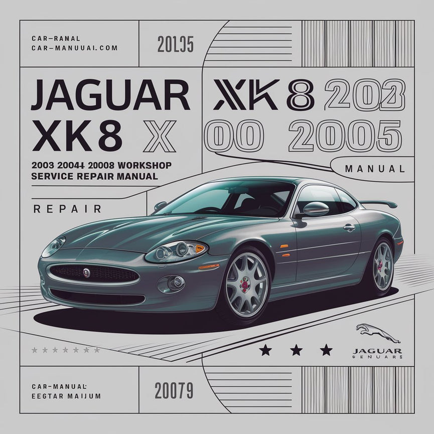 Manual de reparación y servicio del taller Jaguar XK8 XK 8 2003 2004 2005 2006