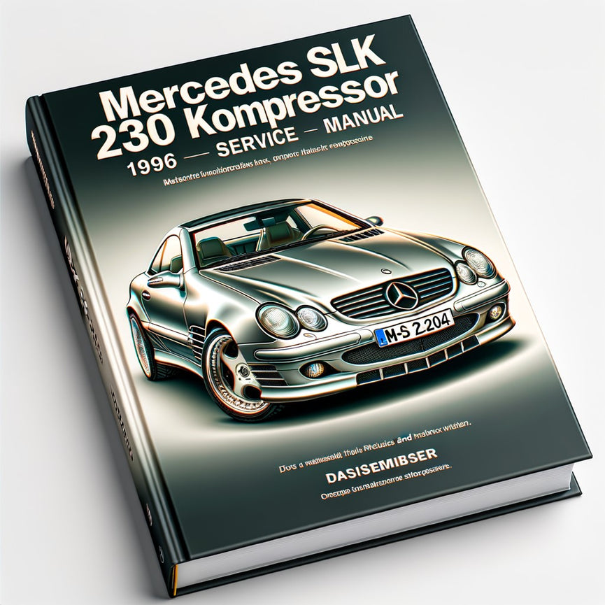 Mercedes SLK 230 Kompressor 1996-2004 Werkstatt-Service-Reparaturhandbuch