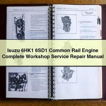 Isuzu 6HK1 6SD1 Common Rail Motor Komplettes Werkstatthandbuch