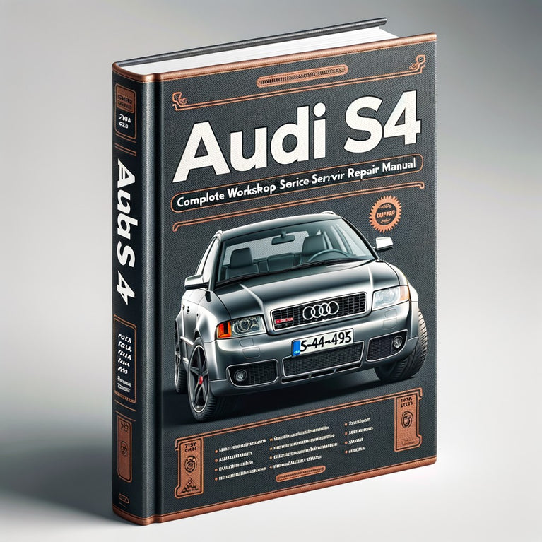 Manual completo de taller, reparación y servicio del Audi S4 2003 2004 2005