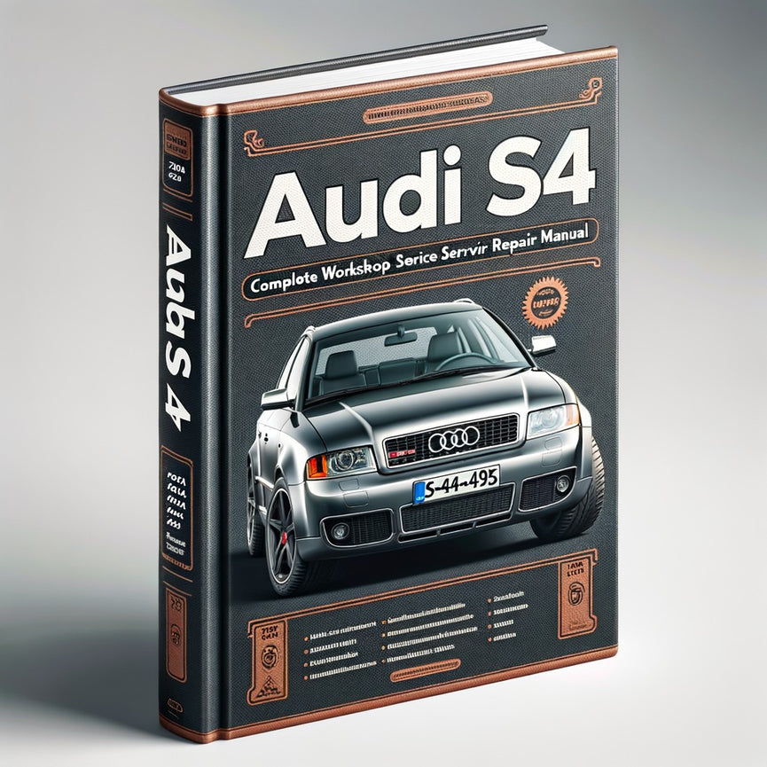 Manual completo de taller, reparación y servicio del Audi S4 2003 2004 2005