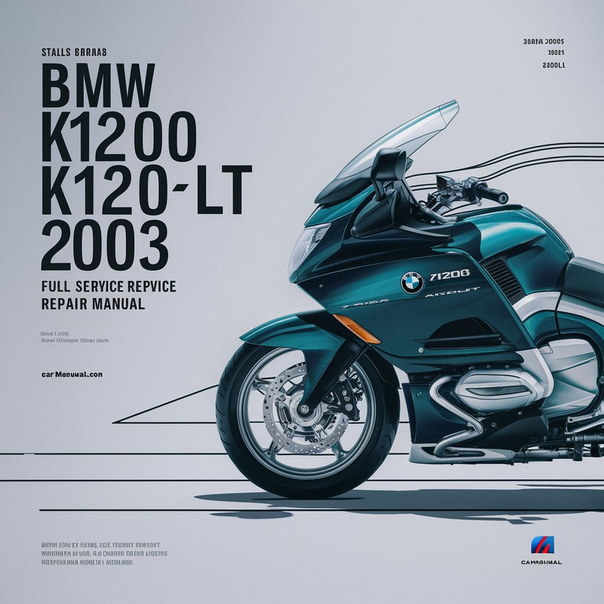 BMW K1200 K1200LT 2003 Vollständiges Service-Reparaturhandbuch