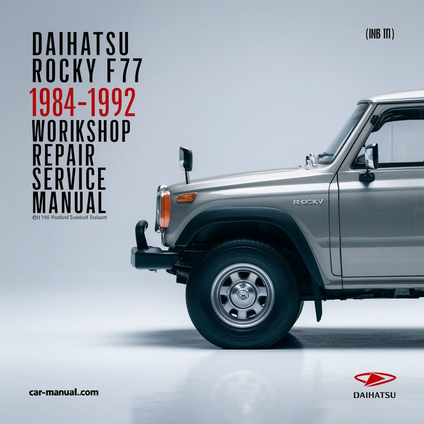 Manual de servicio y reparación del taller Daihatsu Rocky F77 1984-1992