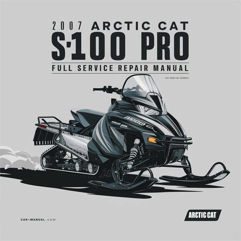 2007 Arctic CAT F1000 SNO PRO Service Repair Workshop Manual PDF