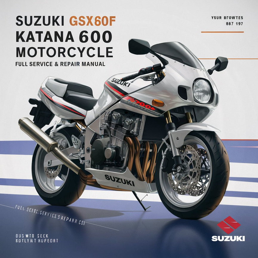 Manual de reparación y servicio completo de la motocicleta Suzuki GSX600F Katana 600 1988-1997