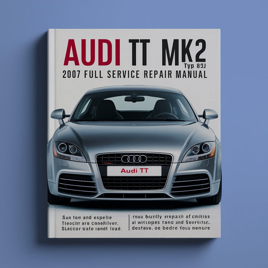 Manual de reparación y servicio completo del Audi TT MK2 TYP 8J 2007