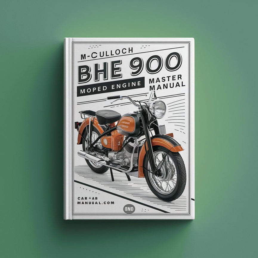 McCulloch BHE 900 Moped-Motor-Haupthandbuch