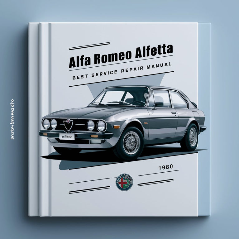 Alfa Romeo Alfetta 1980 Manual de reparación del mejor servicio