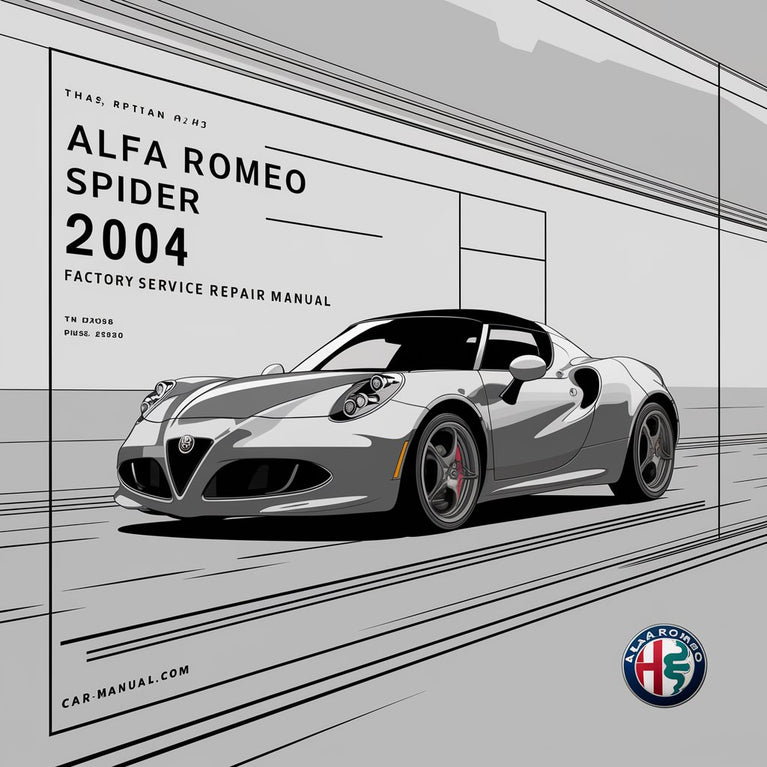 Manual de reparación y servicio de fábrica del Alfa Romeo Spider 916 2004