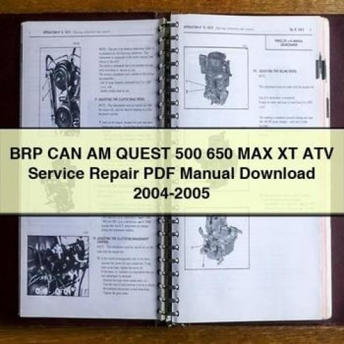 Manual de servicio y reparación de vehículos todo terreno BRP CAN AM QUEST 500 650 MAX XT 2004-2005