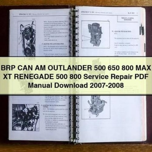 BRP CAN AM OUTLAndER 500 650 800 MAX XT RENEGADE 500 800 Service Repair PDF Manual Download 2007-2008