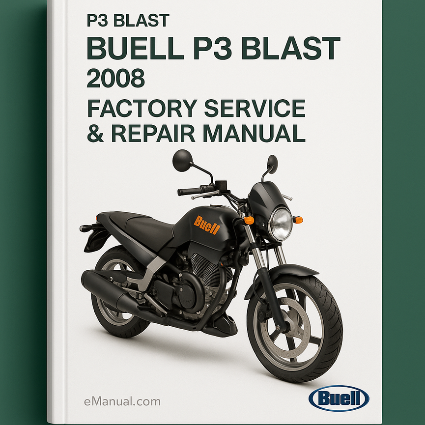 Buell P3 Blast 2008 Factory Service Repair Manual