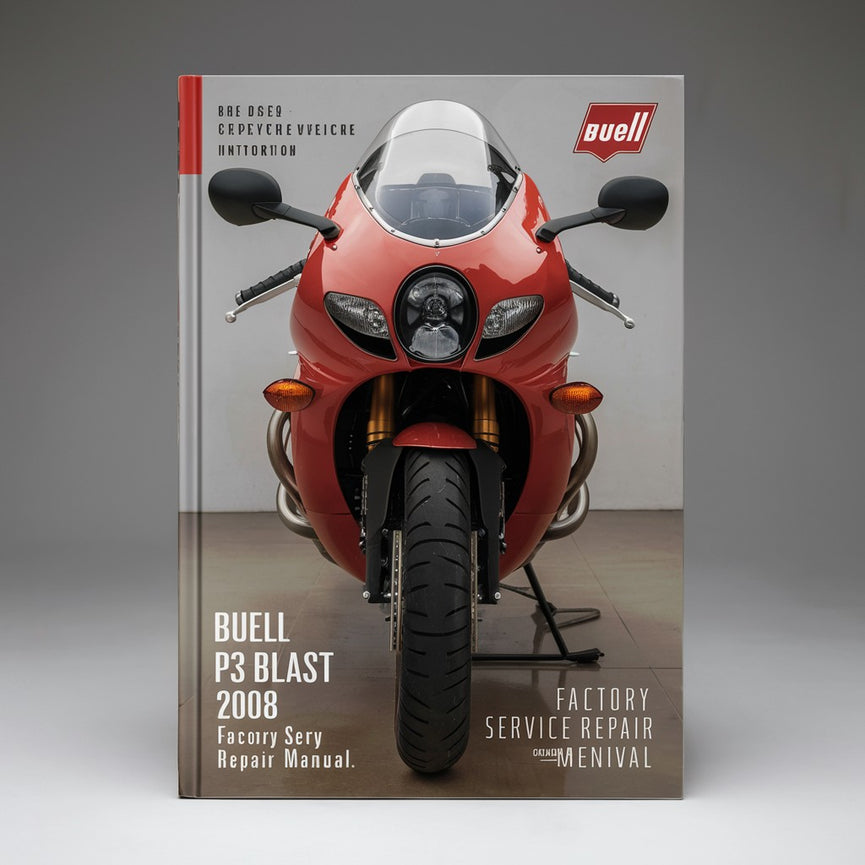 Buell P3 Blast 2008 Werks-Service-Reparaturhandbuch