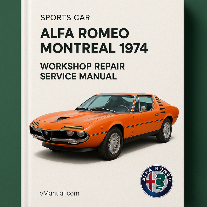 Alfa Romeo Montreal 1974 Workshop Repair Service Manual