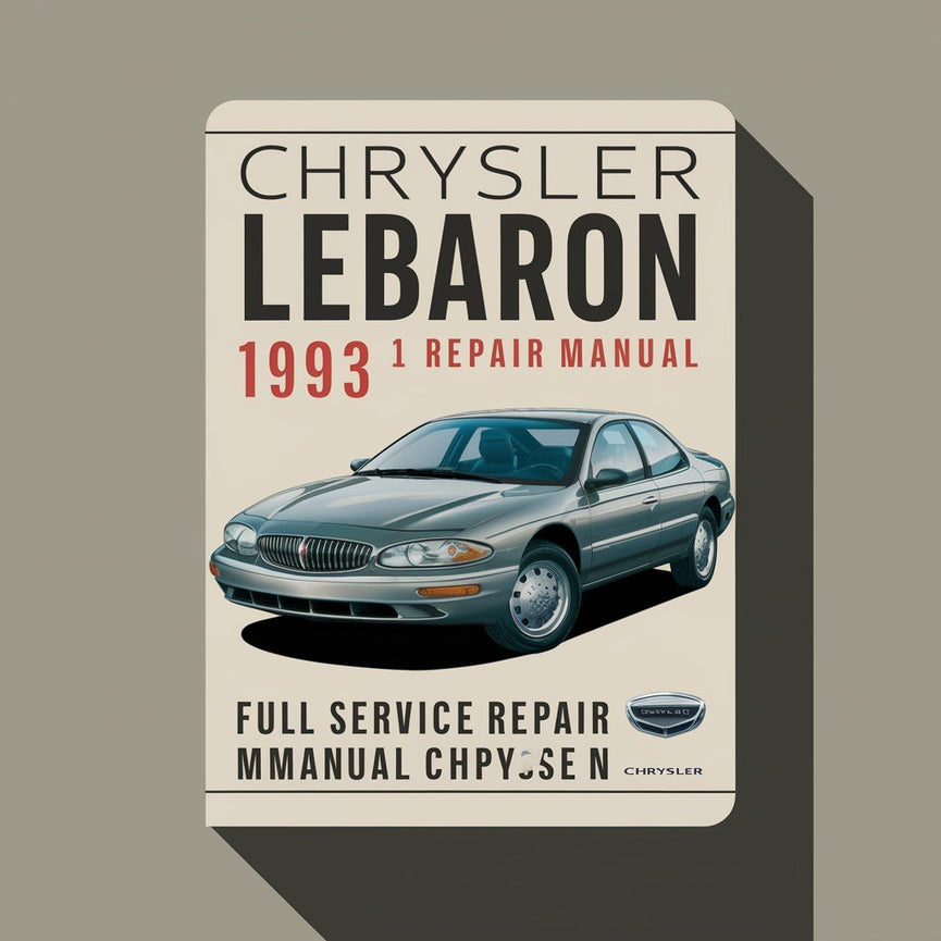 CHRYSLER LEBARON 1993 Vollständiges Service-Reparaturhandbuch