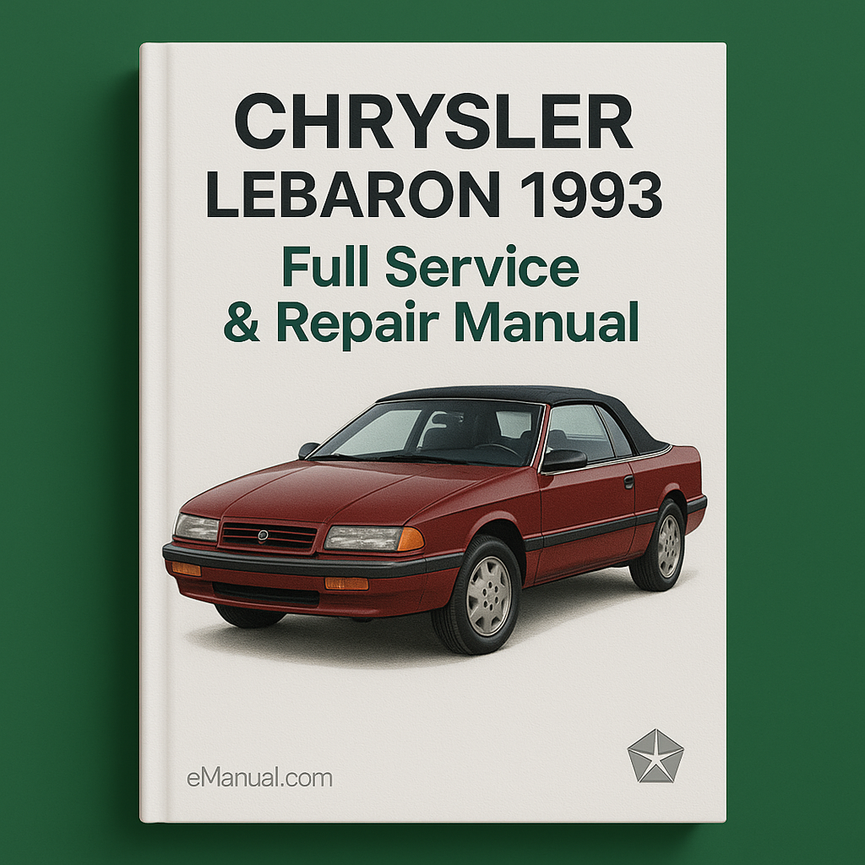CHRYSLER LEBARON 1993 Full Service Repair Manual