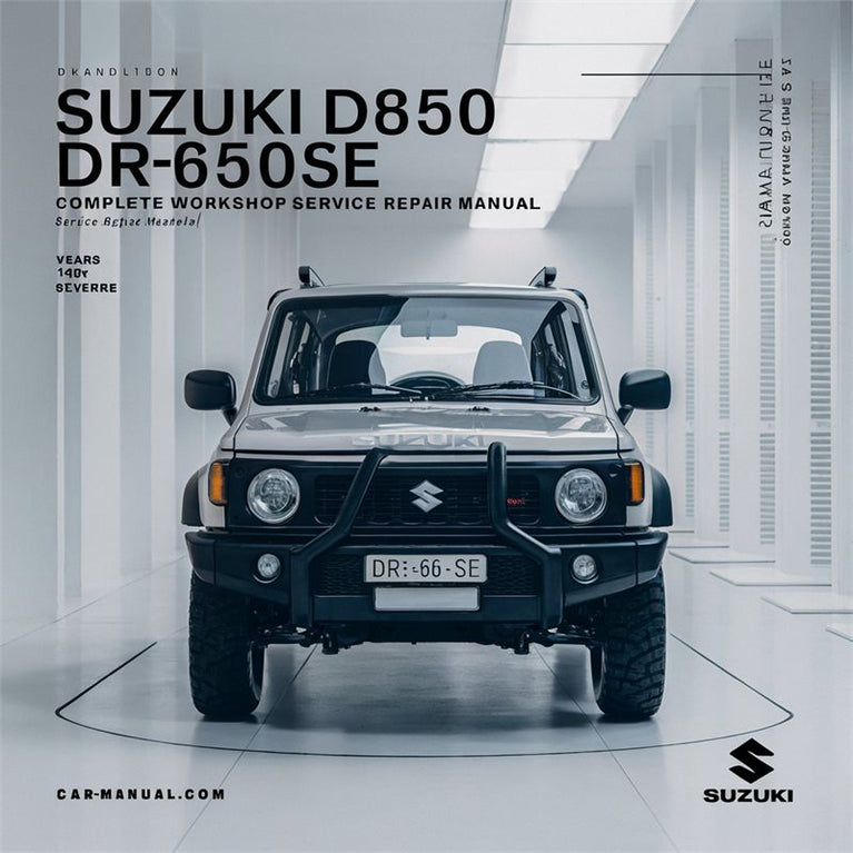 1996-2013 Suzuki DR Series DR650 DR650SE Service Repair Workshop Manual PDF