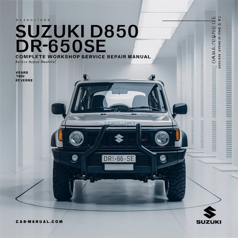 1996-2013 Suzuki DR Series DR650 DR650SE Service Repair Workshop Manual PDF